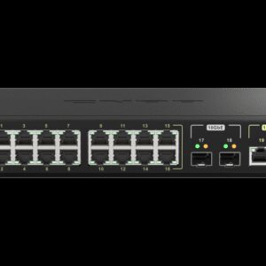 QNAP riadený switch QSW-M2116P-2T2S (16x 2,5GbE PoE+ RJ45 / 2x 10GbE RJ45 PoE++ / 2x 10GbE SFP+)