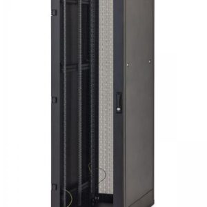 Stojanový rozvádzač 15U (š) 600x (h) 800, sklenené dvere, čierny