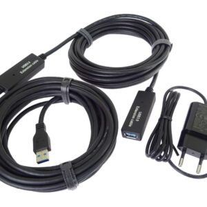PremiumCord USB 3.0 repeater a predlžovací kábel A/M-A/F 10m
