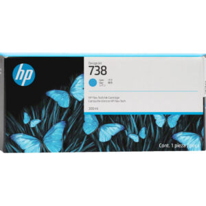 HP 738 azúrová atramentová kazeta (300ml), 676M6A