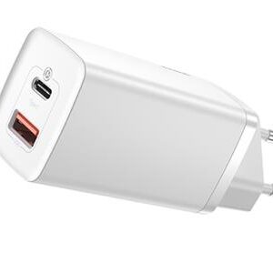 Baseus CCGAN2L-B02 GaN2 Lite Quick Nabíjačka USB + USB-C 65W White
