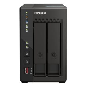 QNAP TS-253E-8G (4core 2,6GHz, 8GB RAM, 2x SATA, 2x M.2 NVM slot, 2x HDMI 4K, 2x 2,5GbE, 4x USB)