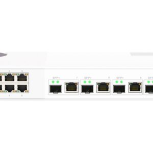 QNAP riadený switch QSW-M2106-4C (6x 2,5GbE RJ45 a 4x kombinované 10GbE SFP+ / 10GbE RJ-45)