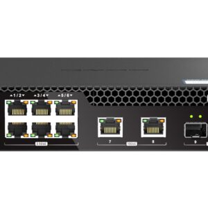 QNAP riadený switch QSW-M2106R-2S2T (6x 2,5GbE RJ45, 2x 10GbE RJ45, 2x 10GbE SFP+, malá šírka)