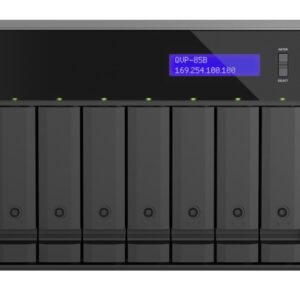 QNAP NVR QVP-85B (6core 4,4GHz, 32GB RAM, 8xSATA, 2xGbE, 2xM.2 NVMe Gen4, 2xPCIe, kamery: 8 (max 64)