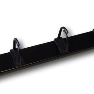 19" vyväzovací panel 1U 5x plast oko 3x3cm čierny