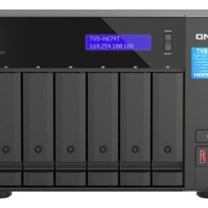 QNAP TVS-h674T-i5-32G (6core, ZFS, 32GB RAM, 6x SATA, 2x M.2 NVMe, 2x 2,5GbE, 2x Thunderbolt 4)
