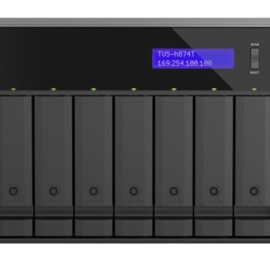 QNAP TVS-h874T-i7-32G (12core, ZFS, 32GB RAM, 8x SATA, 2x M.2 NVMe, 2x 2,5GbE, 2x Thunderbolt 4)
