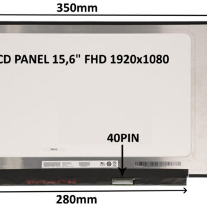 LCD PANEL 15,6" FHD 1920x1080 40PIN MATNÝ IPS 120HZ / BEZ ÚCHYTOV
