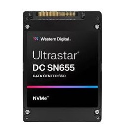 QNAP WD, SSD, Ultrastar SN655, PCIe NVM Gen4, U.3 15mm, 3,84TB, 0TS2461