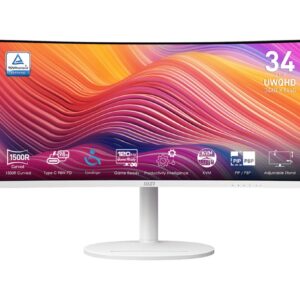MSI Modern/MD342CQPW/34"/VA/3440x1440/120Hz/1ms/White/2R