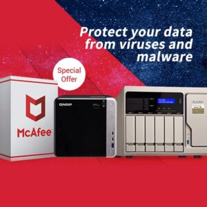 QNAP LS-MCAFEE-3Y - McAfee antivírus 3 roky license, Physical Package