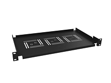 Polica 19" 250mm ukladacie plato BK úchyt vpredu