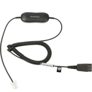 Jabra Smart Cord, QD-RJ9/10, 0,7-2m, coiled