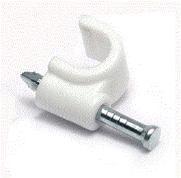 DATACOM Káblová príchytka (10mm) biela 100ks