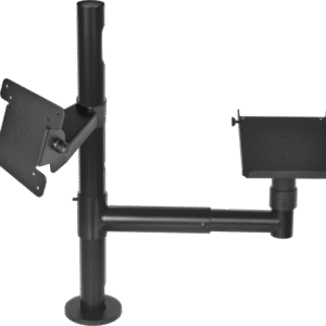 Virtuos Pole - Zostava - stojan 500 mm s predlž. ramenom a držiakmi VESA a pokladničnej tlačiarne