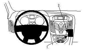 Brodit ProClip montážna konzola pre Ford Focus 11-