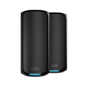 NETGEAR ORBI9 QB WIFI7 2P 1Y ARMOR BLK BNDL