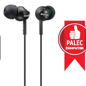 SONY slúchadlá MDR-EX110AP, handsfree, čierne