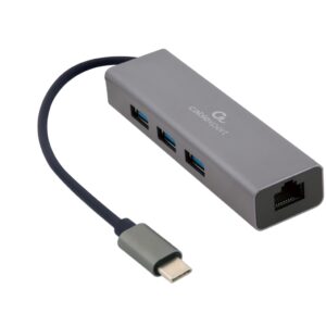 Gembird USB-C GBit adaptér + 3x USB 3.1