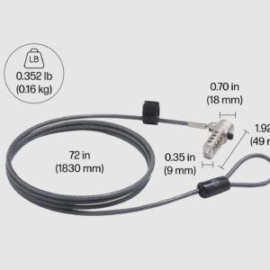 HP Nano Combination Cable Lock