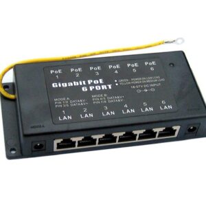 POE-PAN6-GB Gigabitový tienený 6-portový POE panel