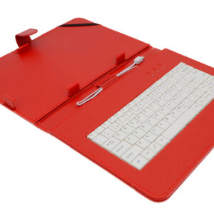 AIREN AiTab Leather Case 4 with USB Keyboard 10" RED (CZ/ SK/DE/UK/US.. layout)
