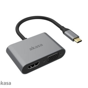 AKASA - adaptér Type-C na HDMI a VGA