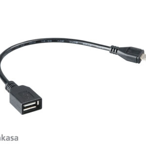 AKASA - USB kábel OTG - mikro USB na USB - 15 cm