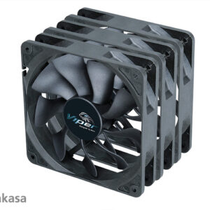 ventilátor Akasa - 12 cm VIPER S-flow 3ks B