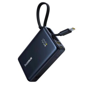 Baseus Powerbanka PicoGo 10000mAh 45W s digitálnym displejom a káblom USB-C čierna