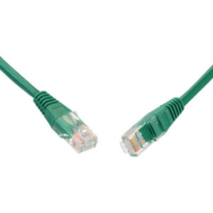 SOLARIX patch kábel CAT5E UTP PVC 5m zelený non-snag proof