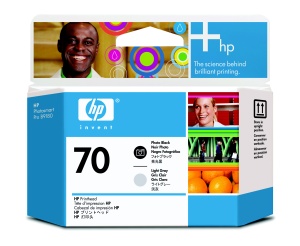 HP no 70 foto čierna a sv. sivá tlač hlava, C9407A