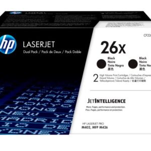 HP 26X tlačová kazeta čierna veľká, CF226XD - 2pack