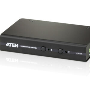 ATEN 2-port DVI KVM USB, audio 2.1, vrátane káblov