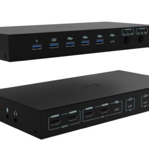 i-tec USB-C KVM Docking station pre 3 Hosts, Dual Display, 2x Power Delivery (1x 92W/2x 65W)