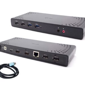i-tec USB 3.0/USB-C/Thunderbolt, 2x HDMI Docking Station, PD 100W