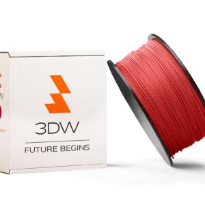 3DW - ABS filament 1,75 mm červená, 0,5 kg, tlač 220-250 ° C