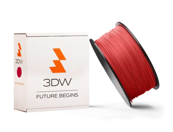 3DW - ABS filament 1,75 mm červená, 0,5 kg, tlač 220-250 ° C