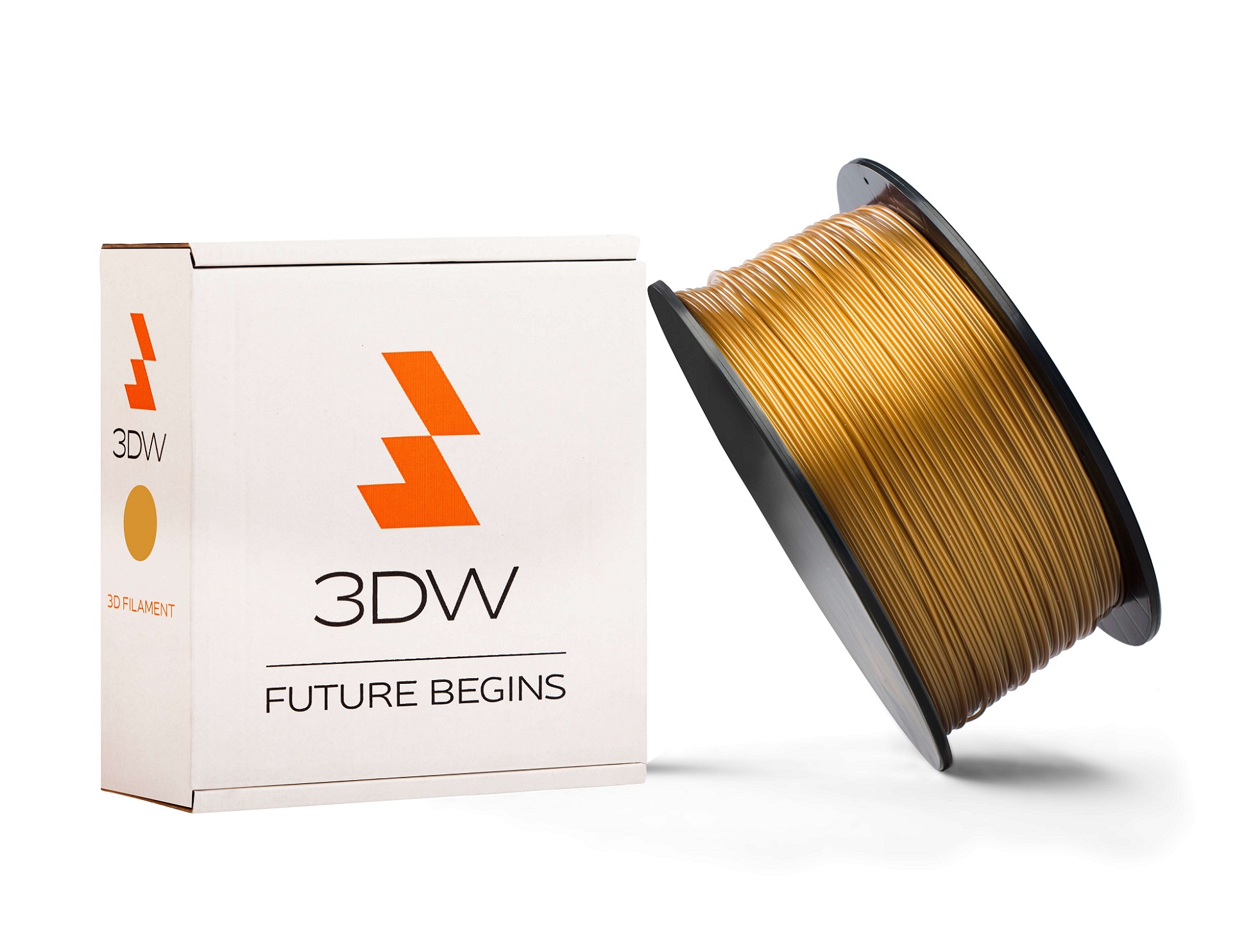 3DW - ABS filament 1,75 mm zlatá, 0,5 kg, tlač 220-250 ° C