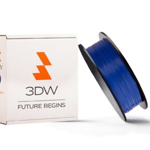 3DW - PLA filament 1,75 mm tm.modrá, 0,5 kg, tlač 190-210 ° C