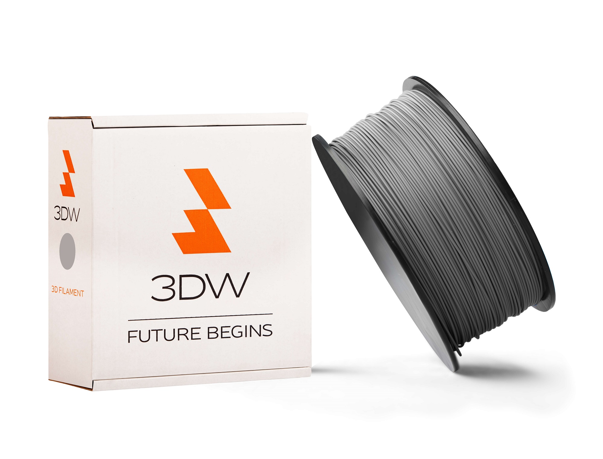 3DW - PLA filament 1,75 mm sivá, 0,5 kg, tlač 190-210 ° C