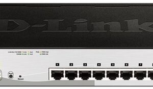 D-Link DGS-1210-08P Smart PoE switch, 8x GbE PoE+, 2x SFP, PoE 65W, fanless