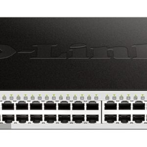 D-Link DGS-1210-52 L2/L3 Smart+ switch, 48x GbE, 4x RJ45/SFP, fanless
