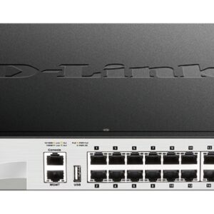 D-Link DGS-3130-30PS L3 Stck. Mng. PoE switch 24x GbE PoE+, 2x 10G RJ-45, 4x 10G SFP+, PoE 370W