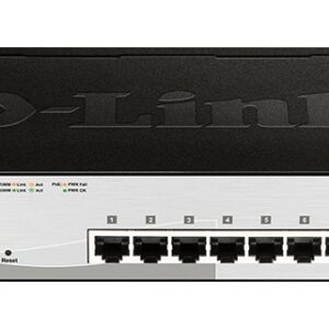 D-Link DGS-1210-10P, 10-port 10/100/1000 Gigabit PoE Smart Switch 2x SFP 65W