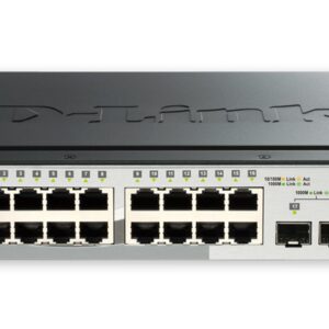 D-Link DGS-1510-20, 20-port Gigabit Stackable SmartPro Switch, 2x SFP, 2x 10G SFP+