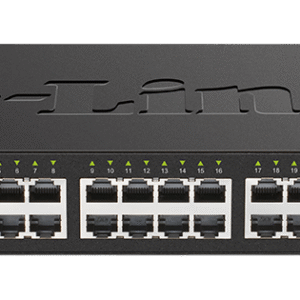 D-Link DGS-2000-28 Managed switch, 24x GbE, 4x RJ45/SFP, fanless