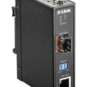 D-Link DIS-M100G-SW 10/100/1000 Mbps to SFP Industrial Media Converter