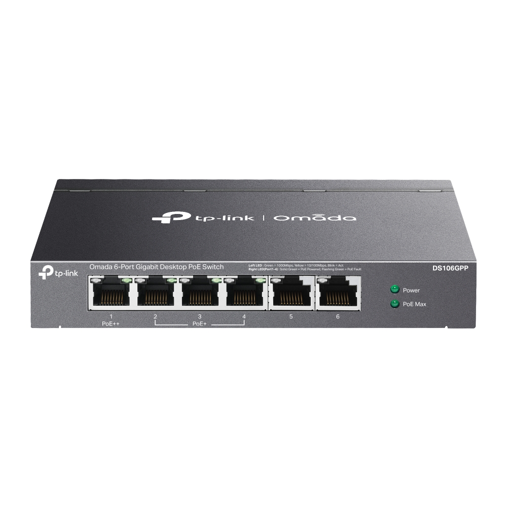 DS106GPP TP-link Omada, 6G, 3 PoE+, 1 PoE++, switc
